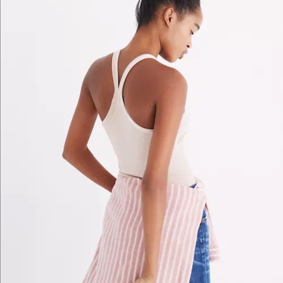 Madewell Velvet Racerback Bodysuit - Picture 3 of 13